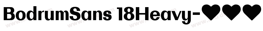 BodrumSans 18Heavy字体转换